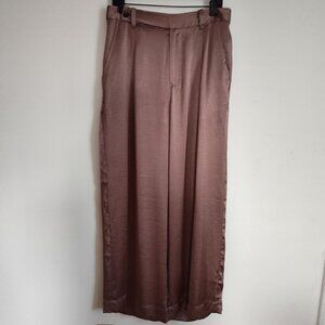 Madewell Harlow Satin Wide-Leg Pant